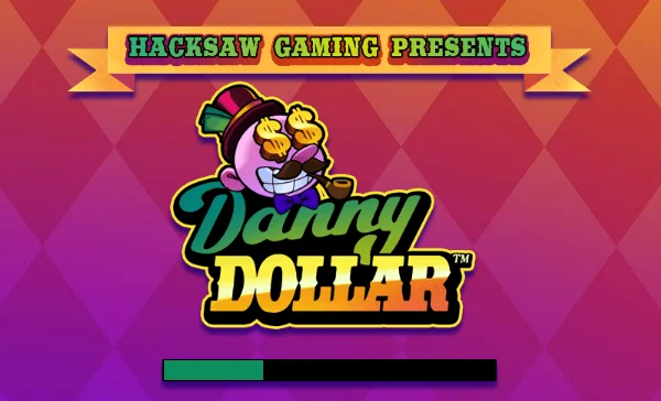 Главный экран слота Danny Dollar с барабанами и пачками долларов